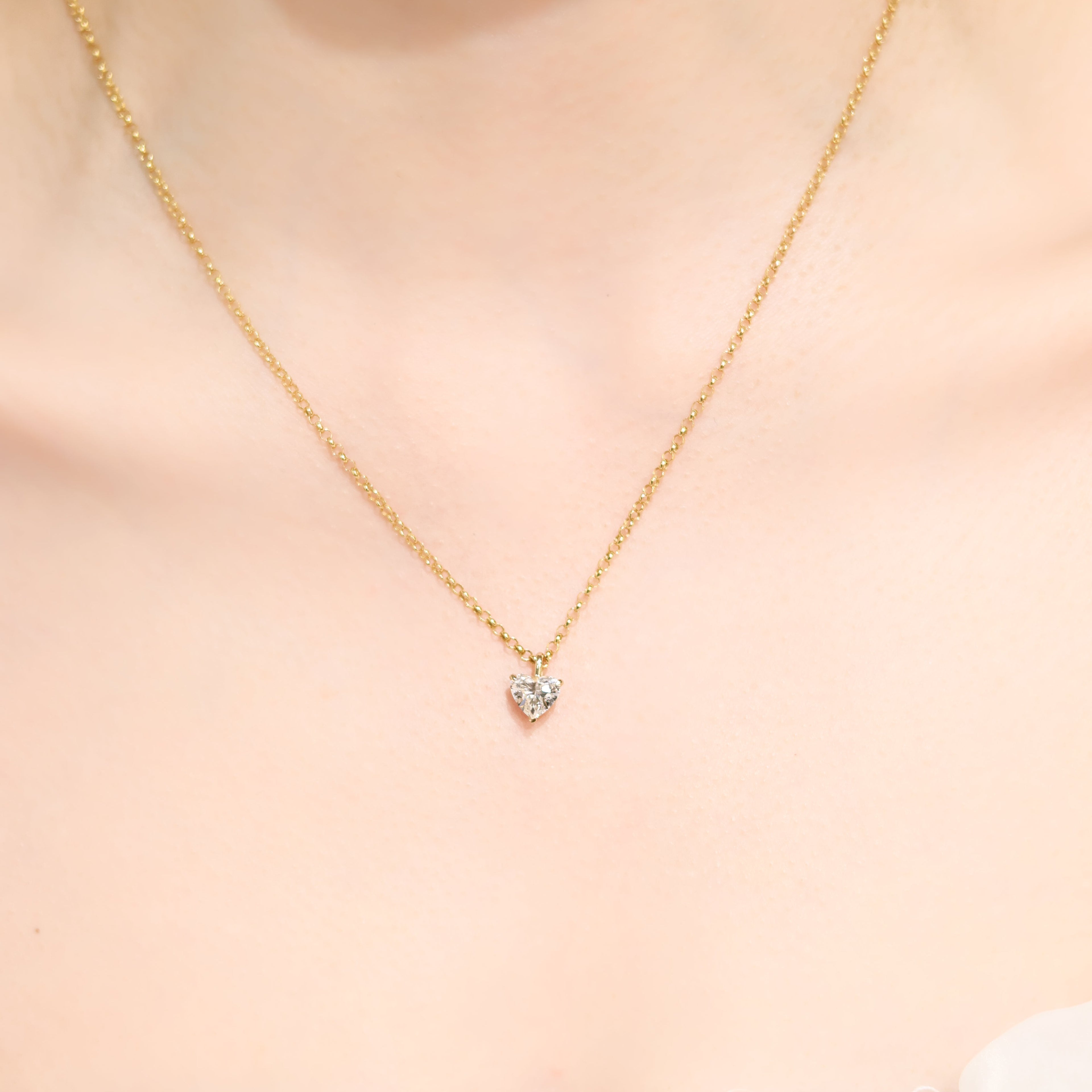 Heart Solitaire Pendant