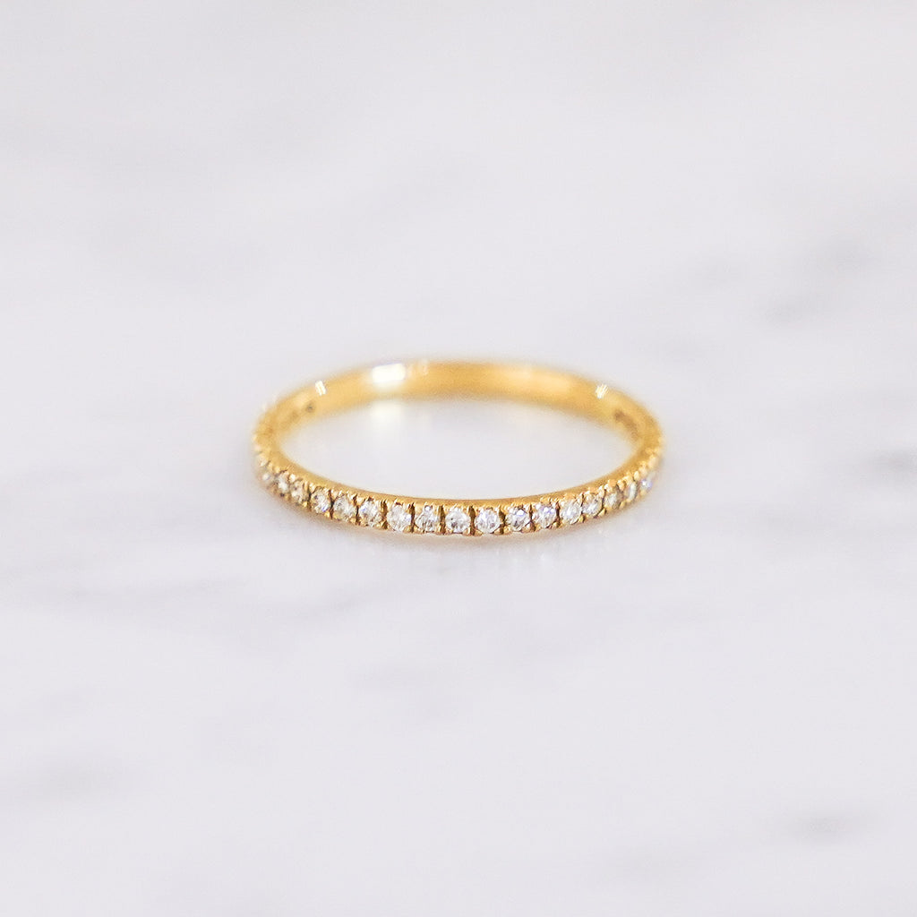 Half Eternity Diamond Band