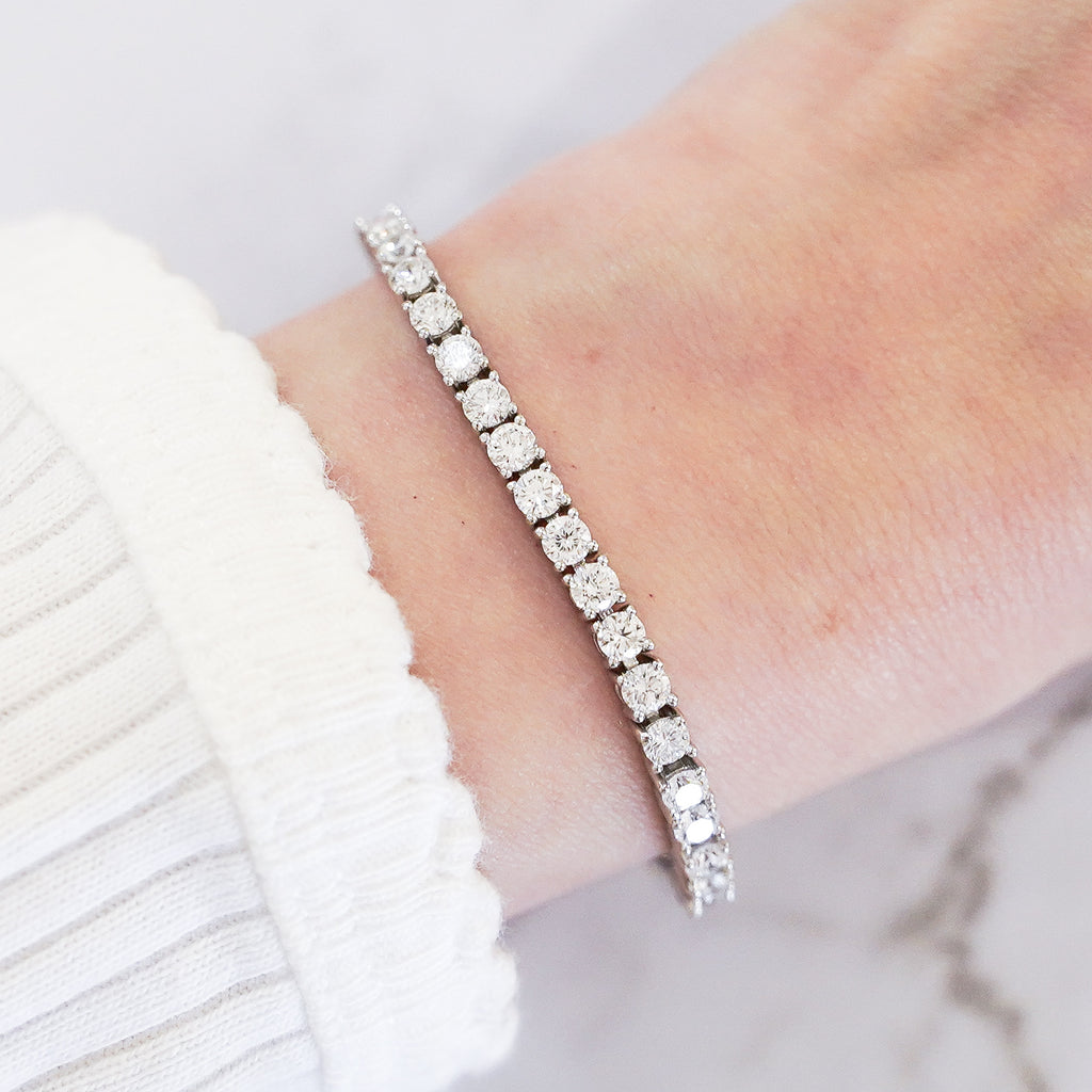 Round Diamond Tennis Bracelet