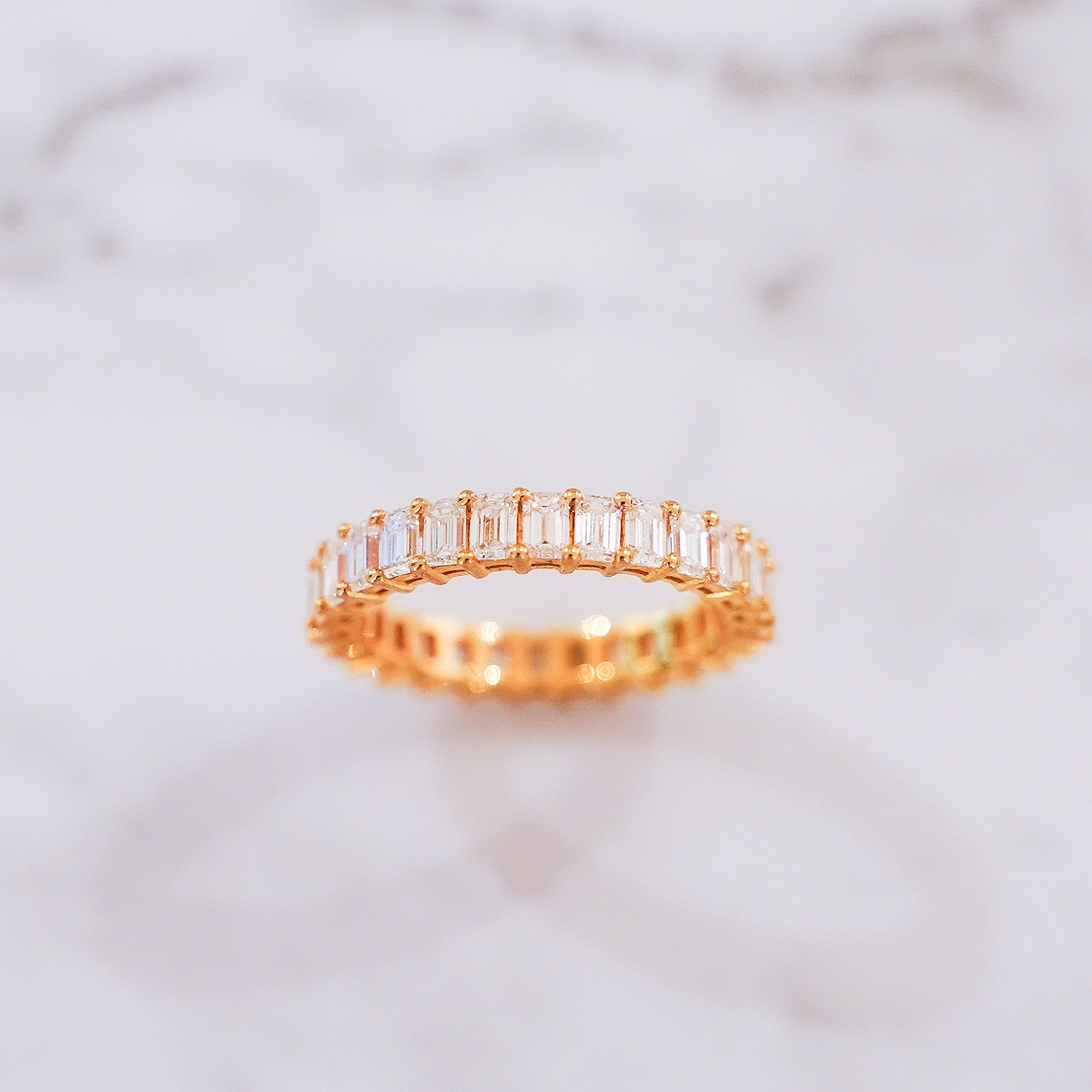 Emerald Diamond Eternity Ring
