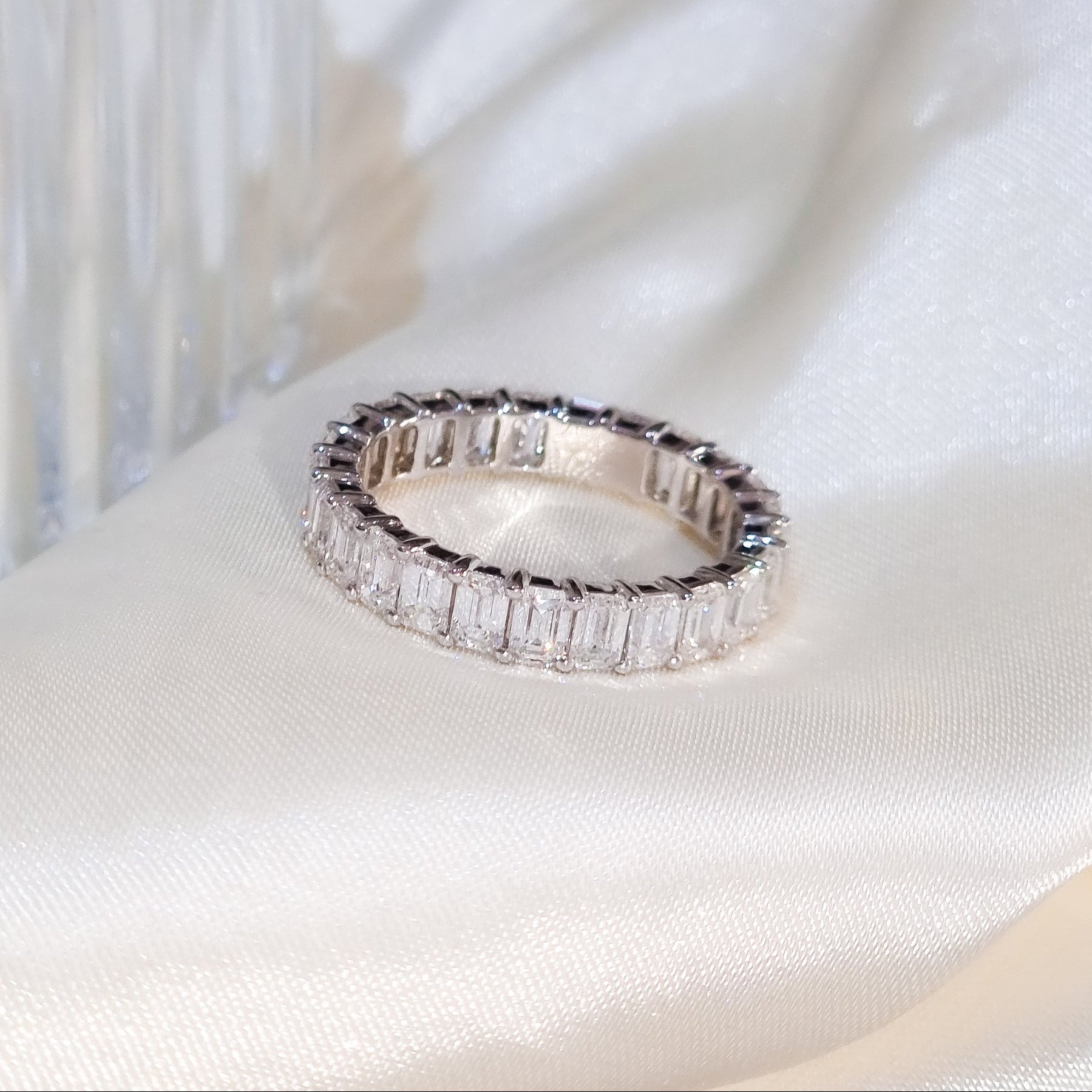 Emerald Diamond Eternity Ring
