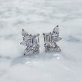 Celeste Cluster Diamond Stud Earrings
