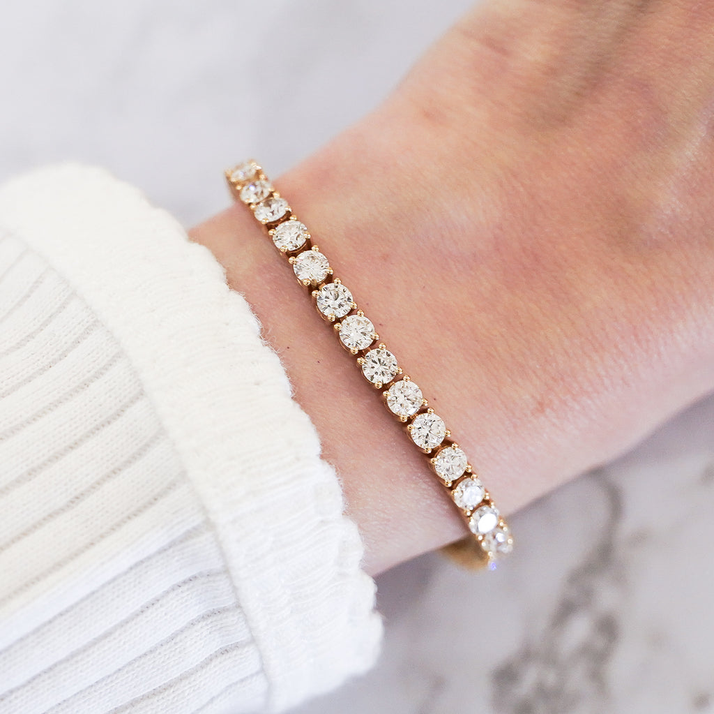 Round Diamond Tennis Bracelet