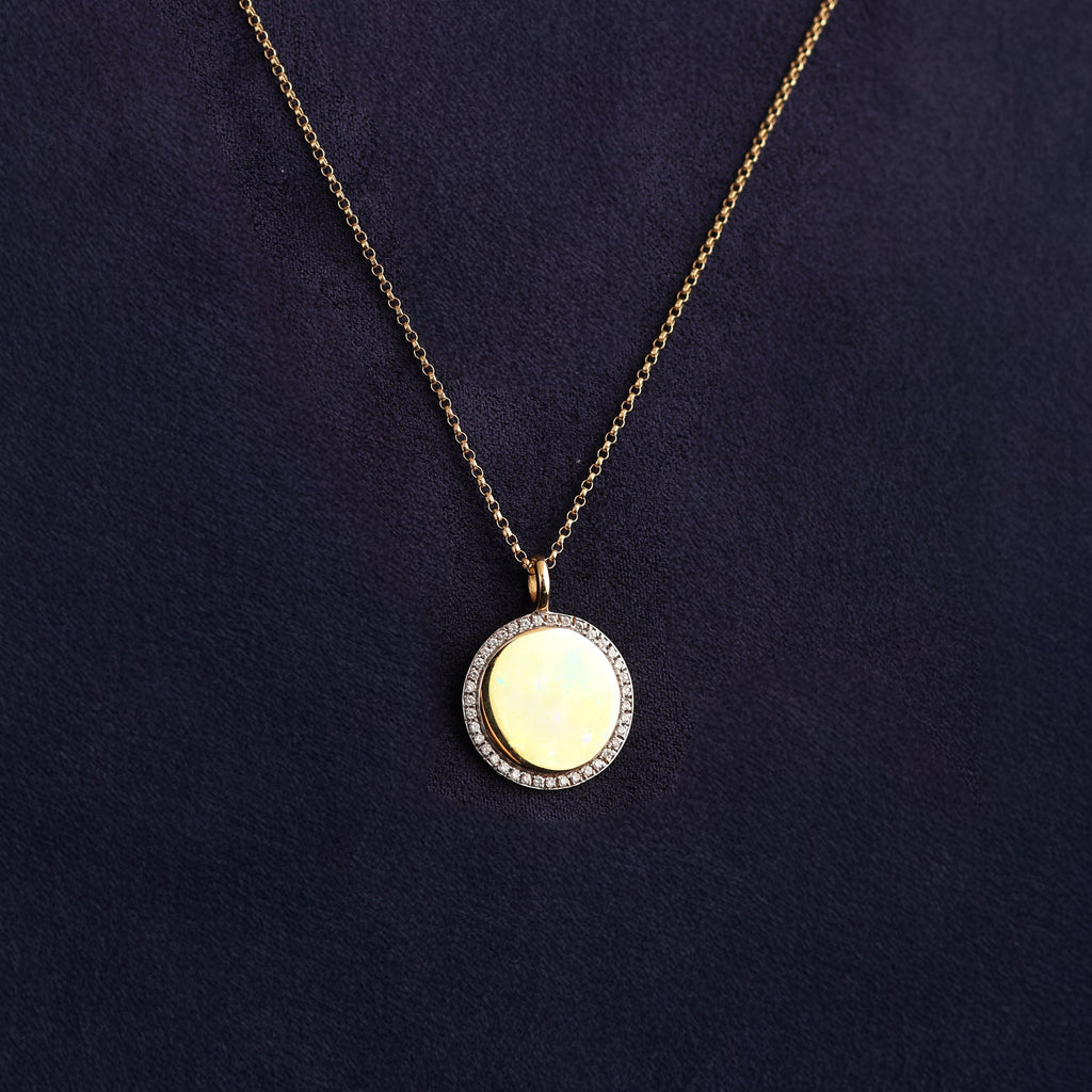 Diamond Disc Keepsake Pendant