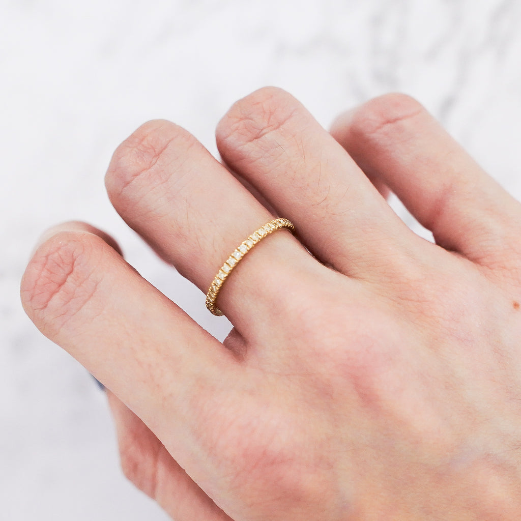 Half Eternity Diamond Band