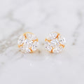 Lucent Classic Illusion-Set Diamond Stud Earrings