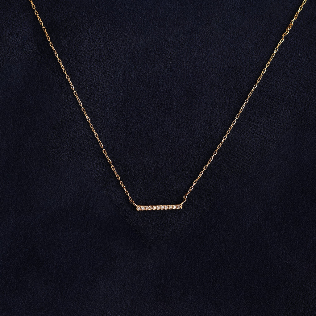 Petite Diamond Bar Necklace