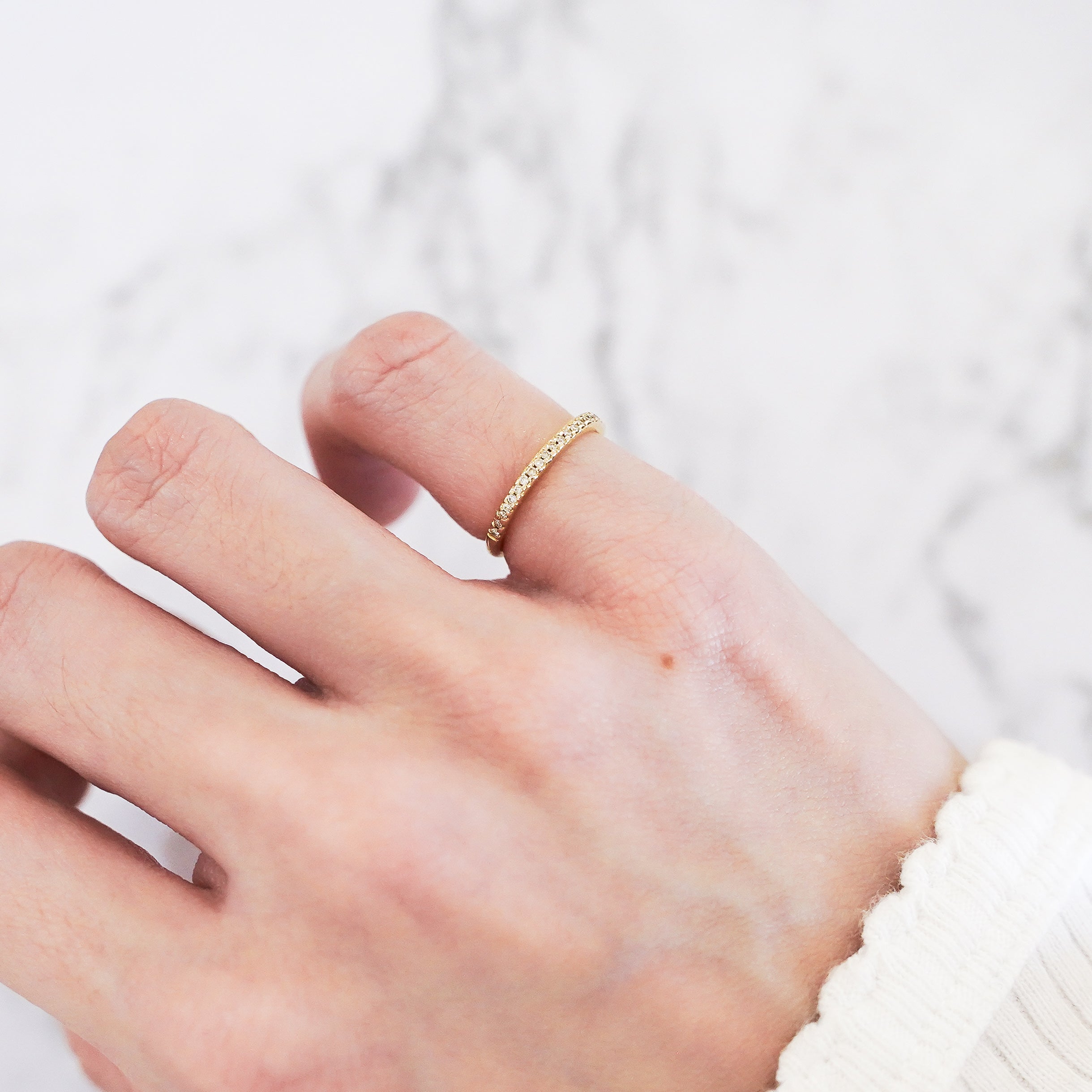 Half Eternity Pinky Band