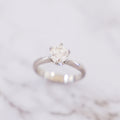 1 Carat Round Cut Solitaire Ring in Platinum