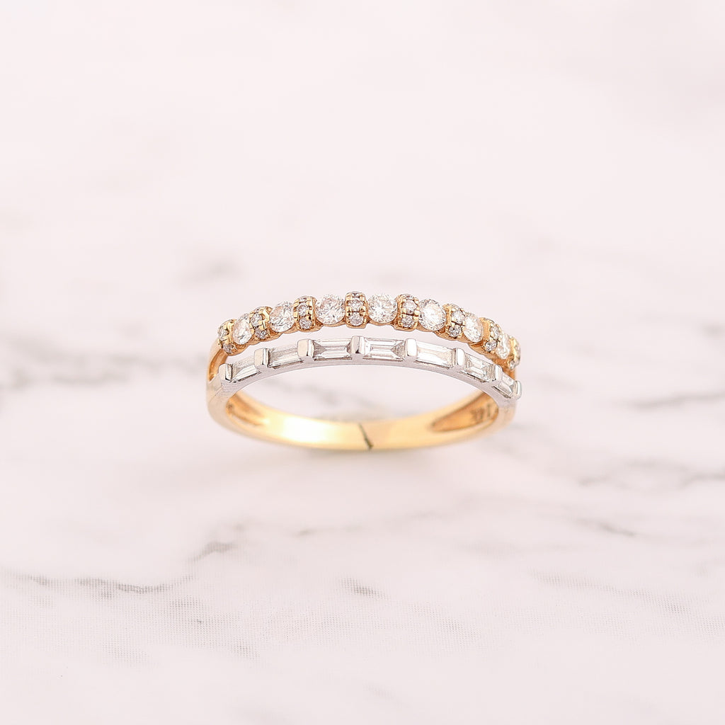 Mixed Cut Diamond Band