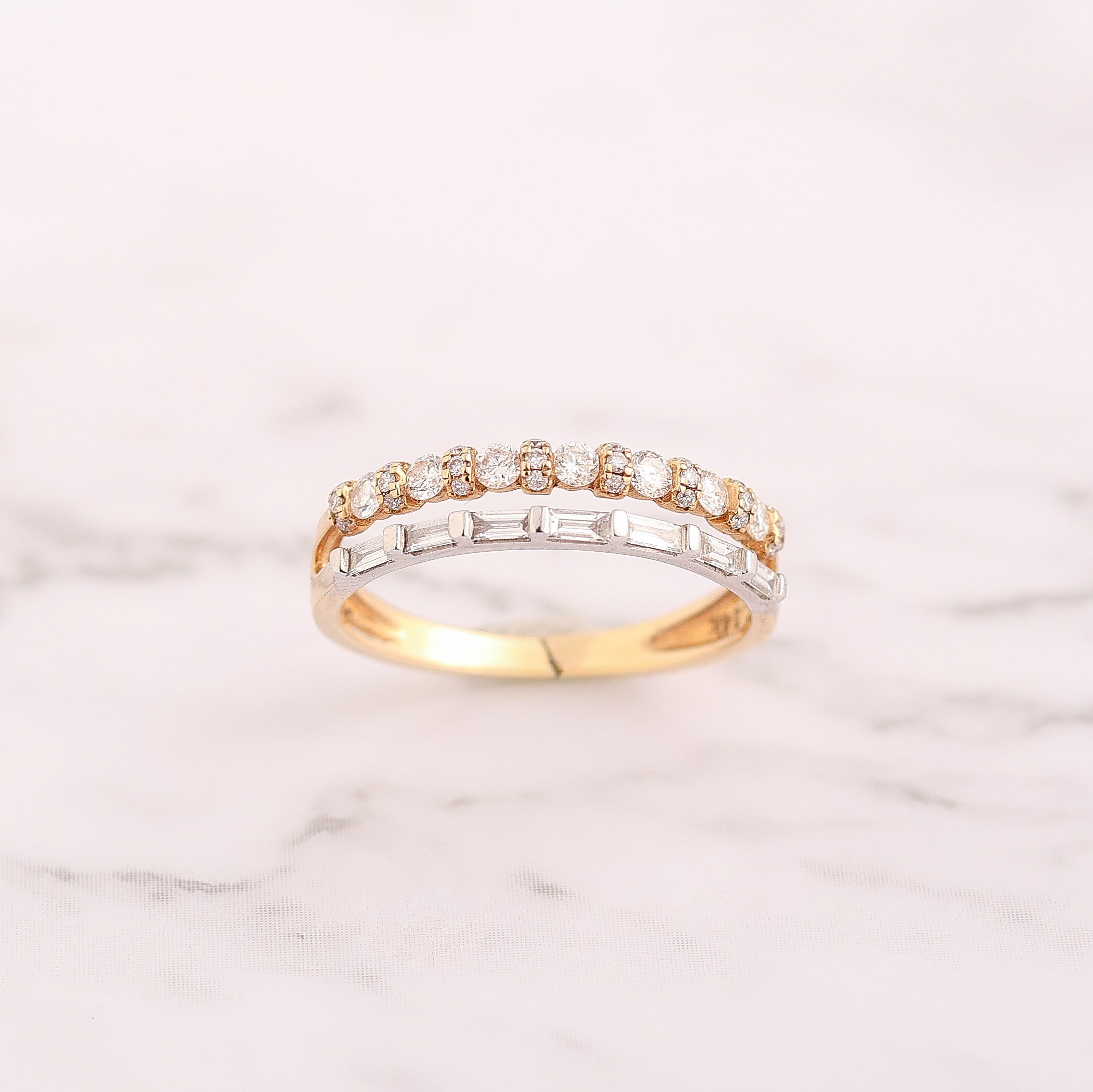 Mixed Cut Diamond Band