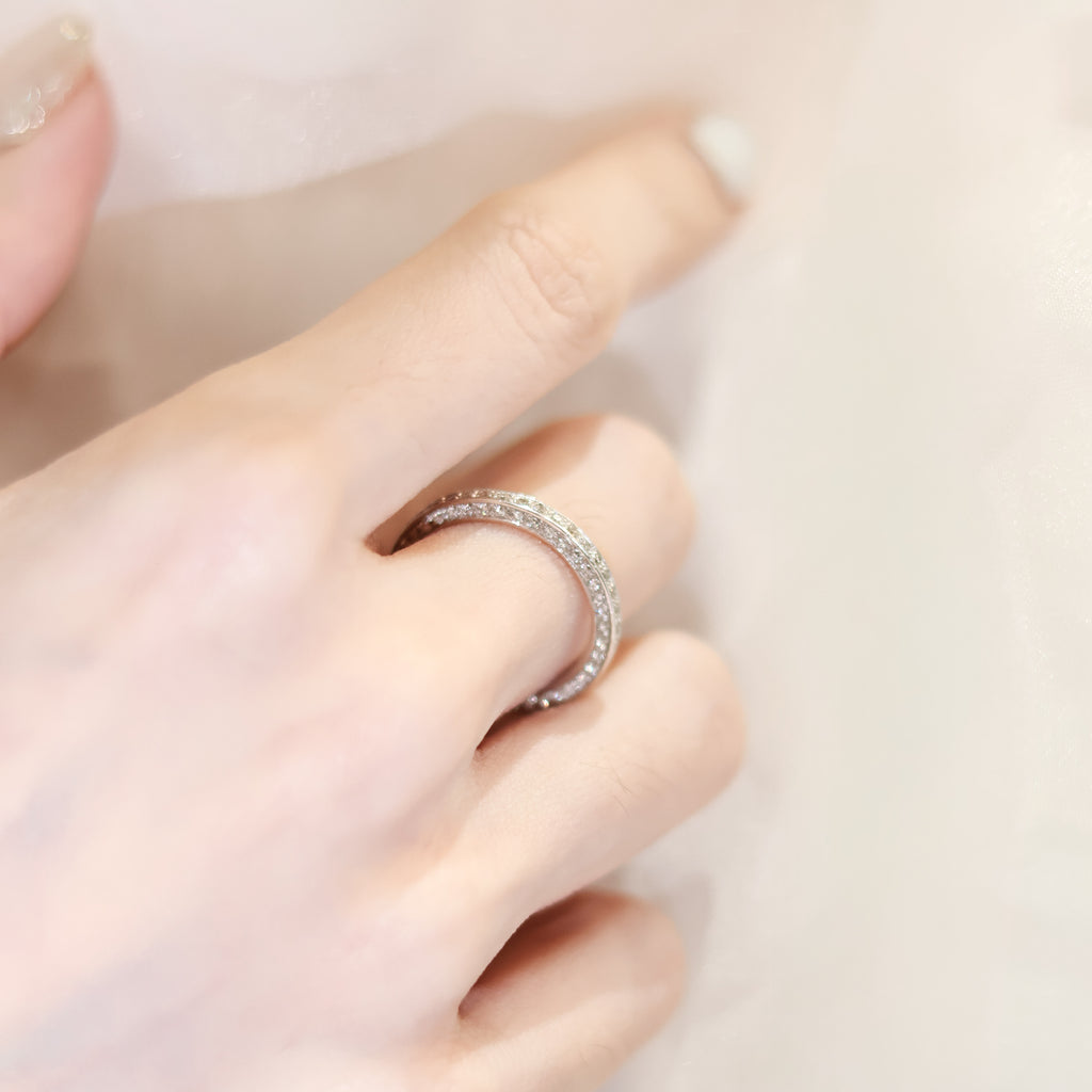 Ellery Double Pave Eternity Ring