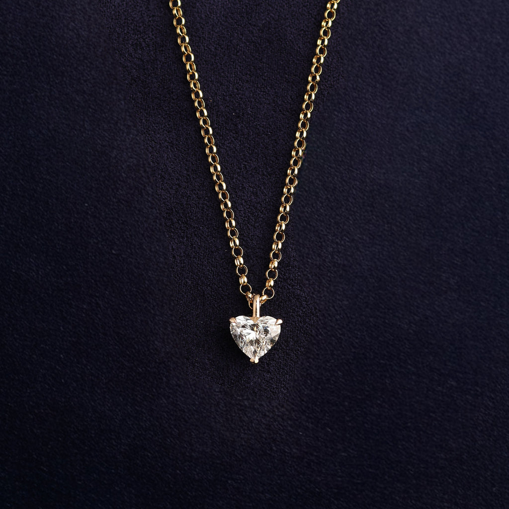Heart Solitaire Pendant