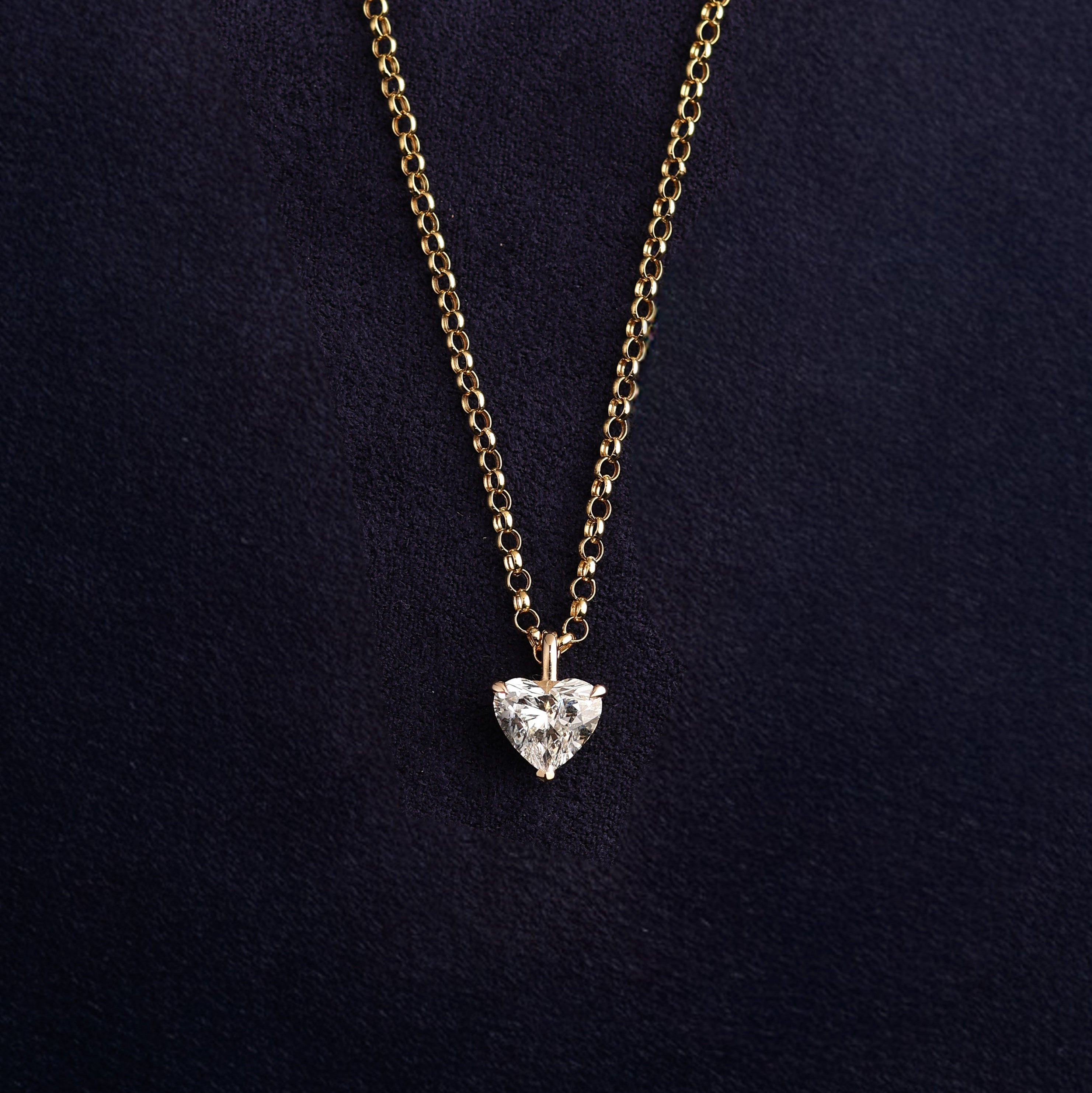 Heart Solitaire Pendant