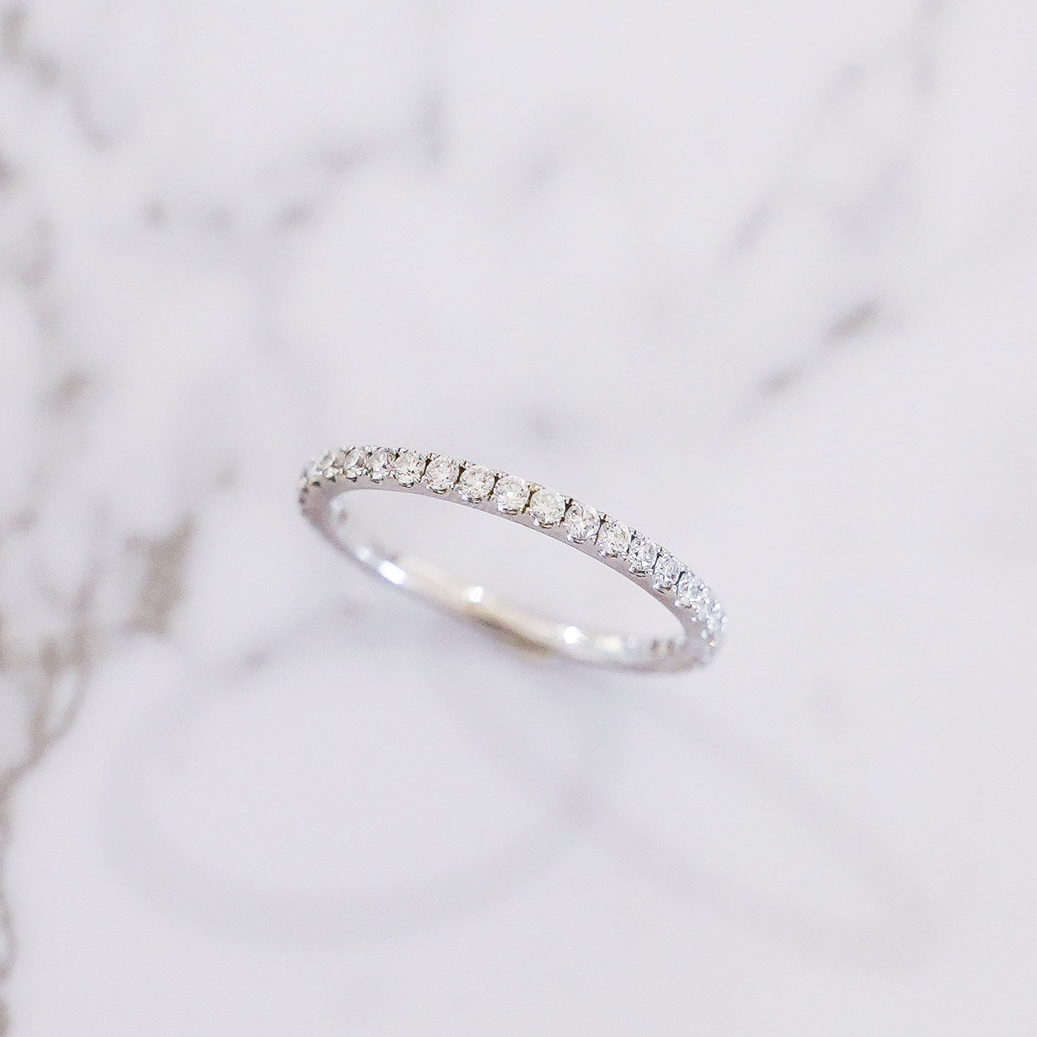 Half Eternity Diamond Band