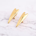 Tall Heart Clip Earrings