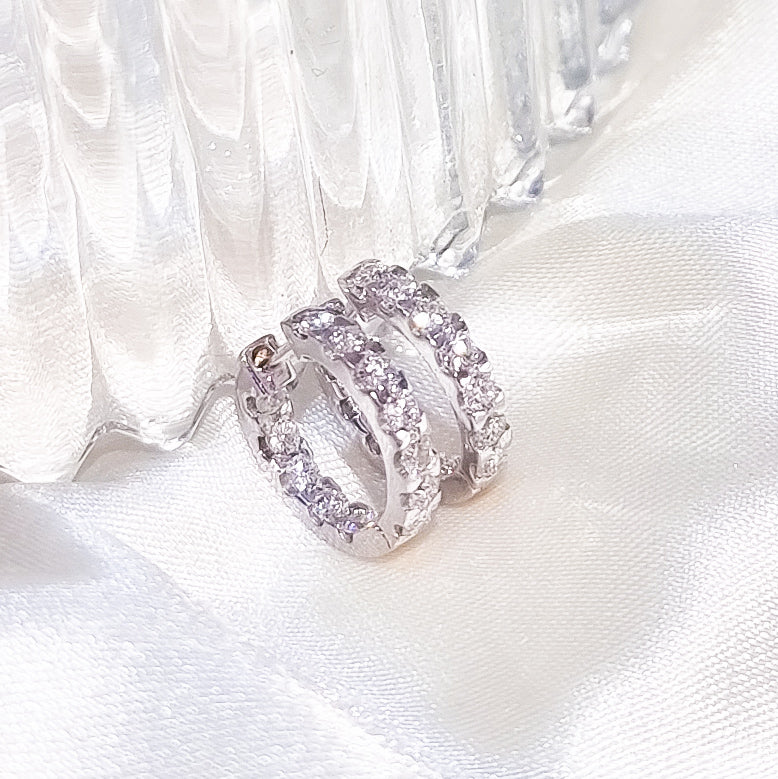 Cove Diamond Hoop Earrings