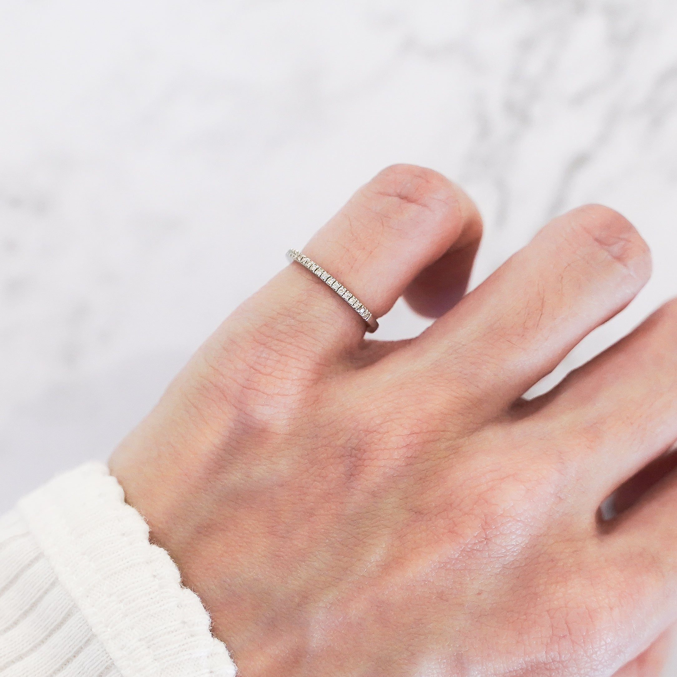 Half Eternity Pinky Band