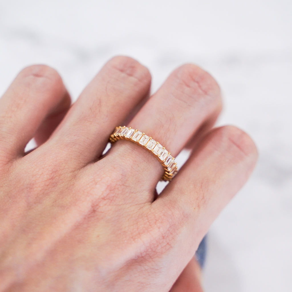 Emerald Diamond Eternity Ring