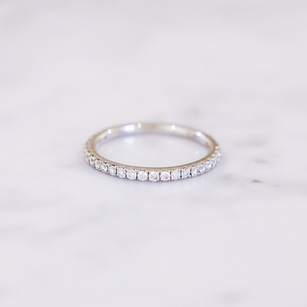 Half Eternity Diamond Band