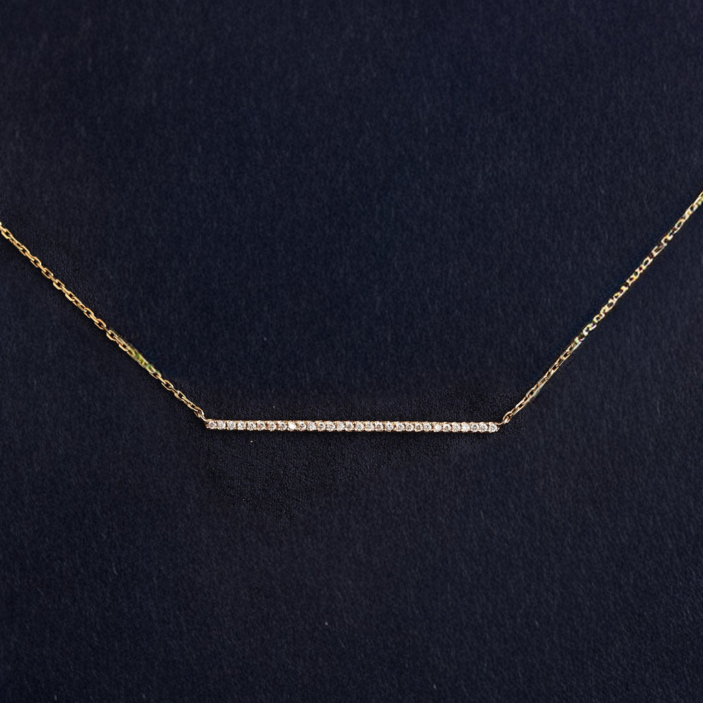 Diamond Bar Necklace