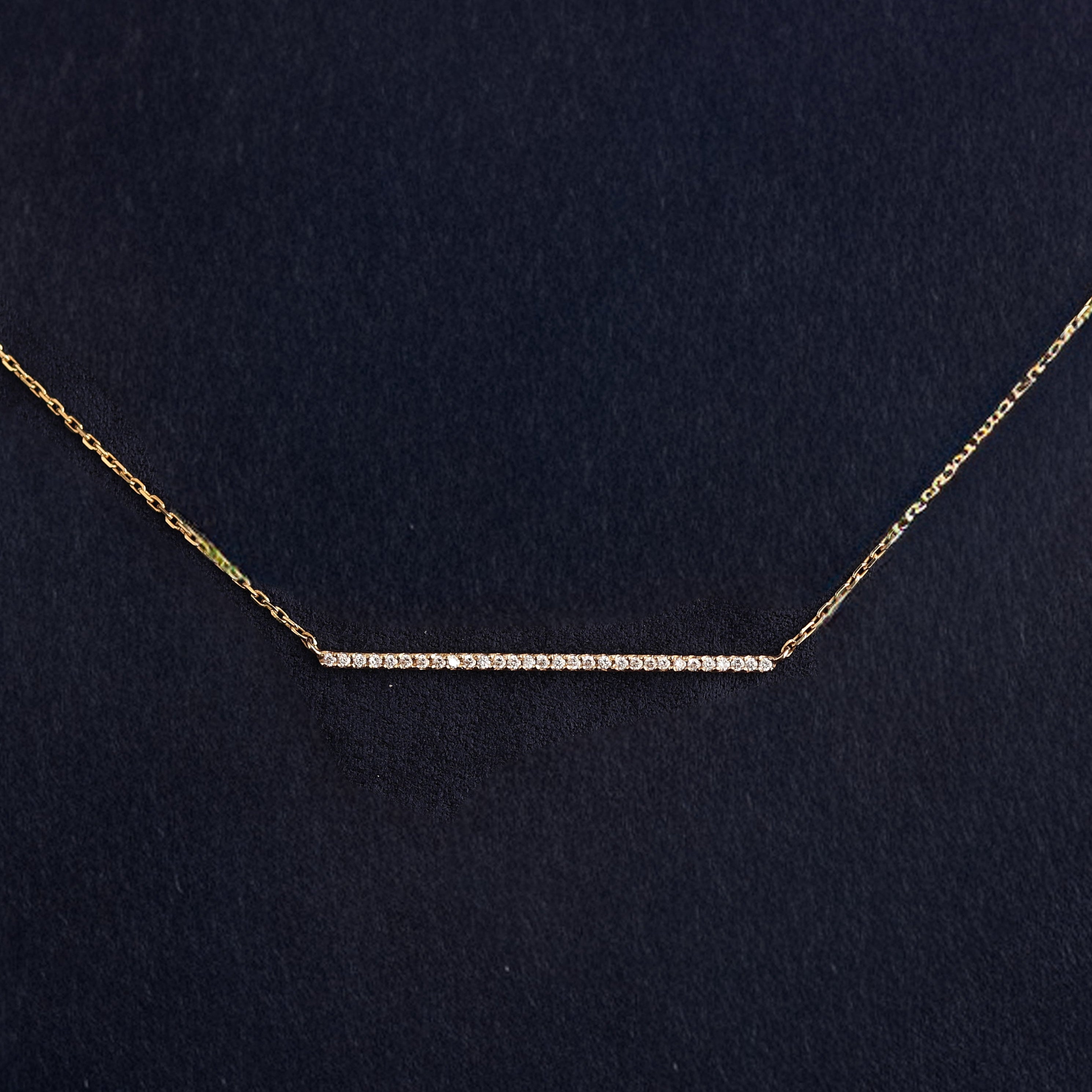 Diamond Bar Necklace