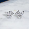 Alira Cluster Diamond Stud Earrings