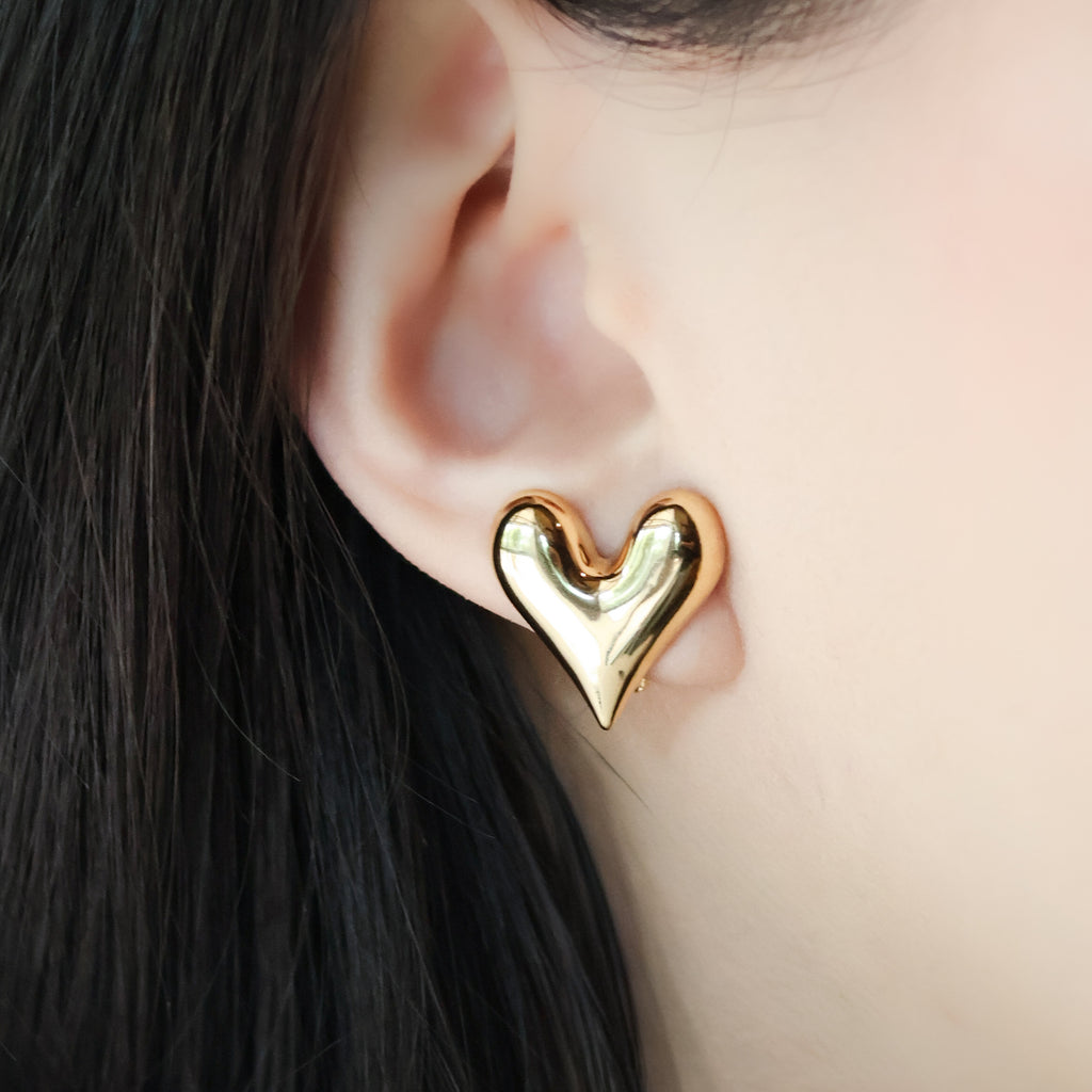 Heart Clip Earrings