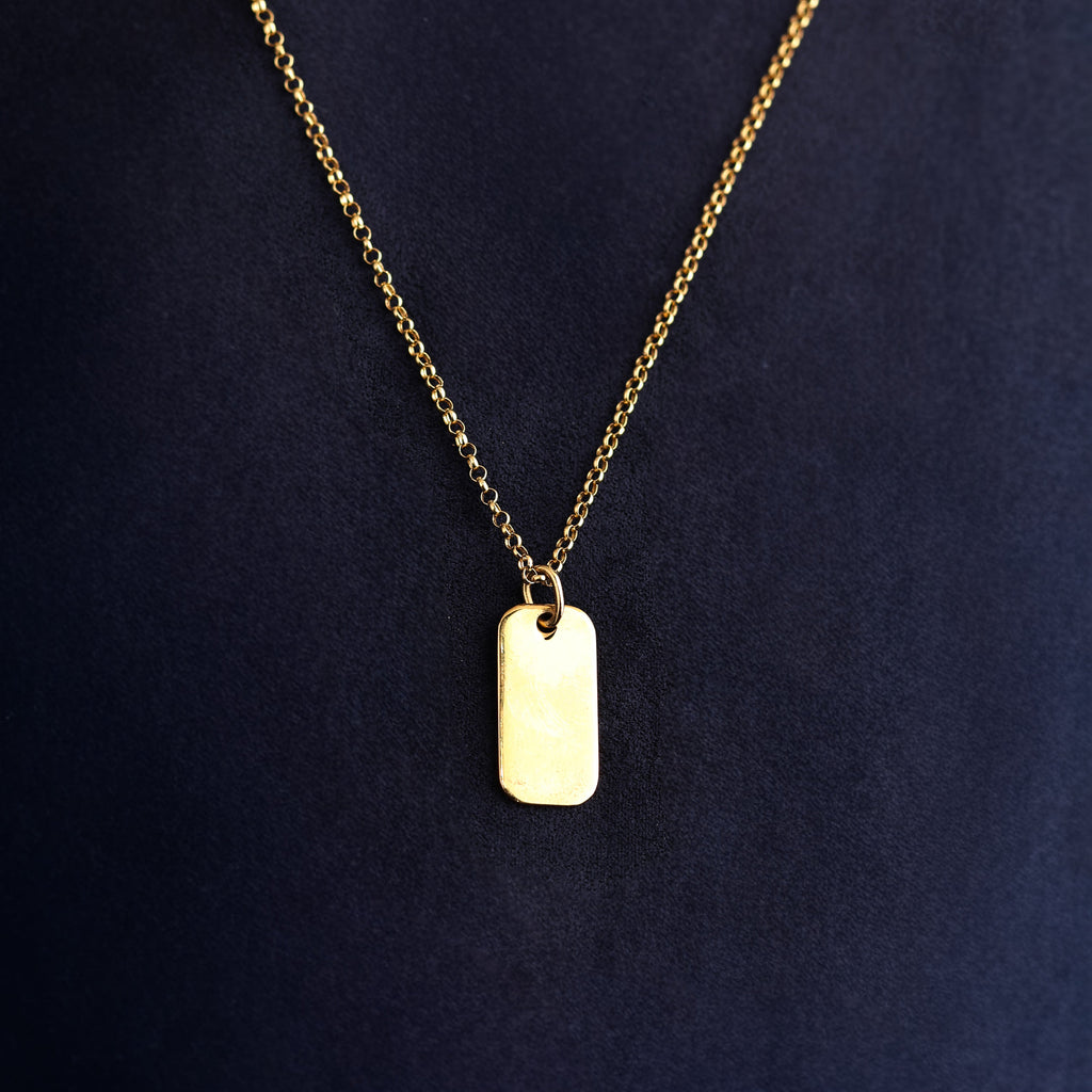 Bar Tag Keepsake Pendant
