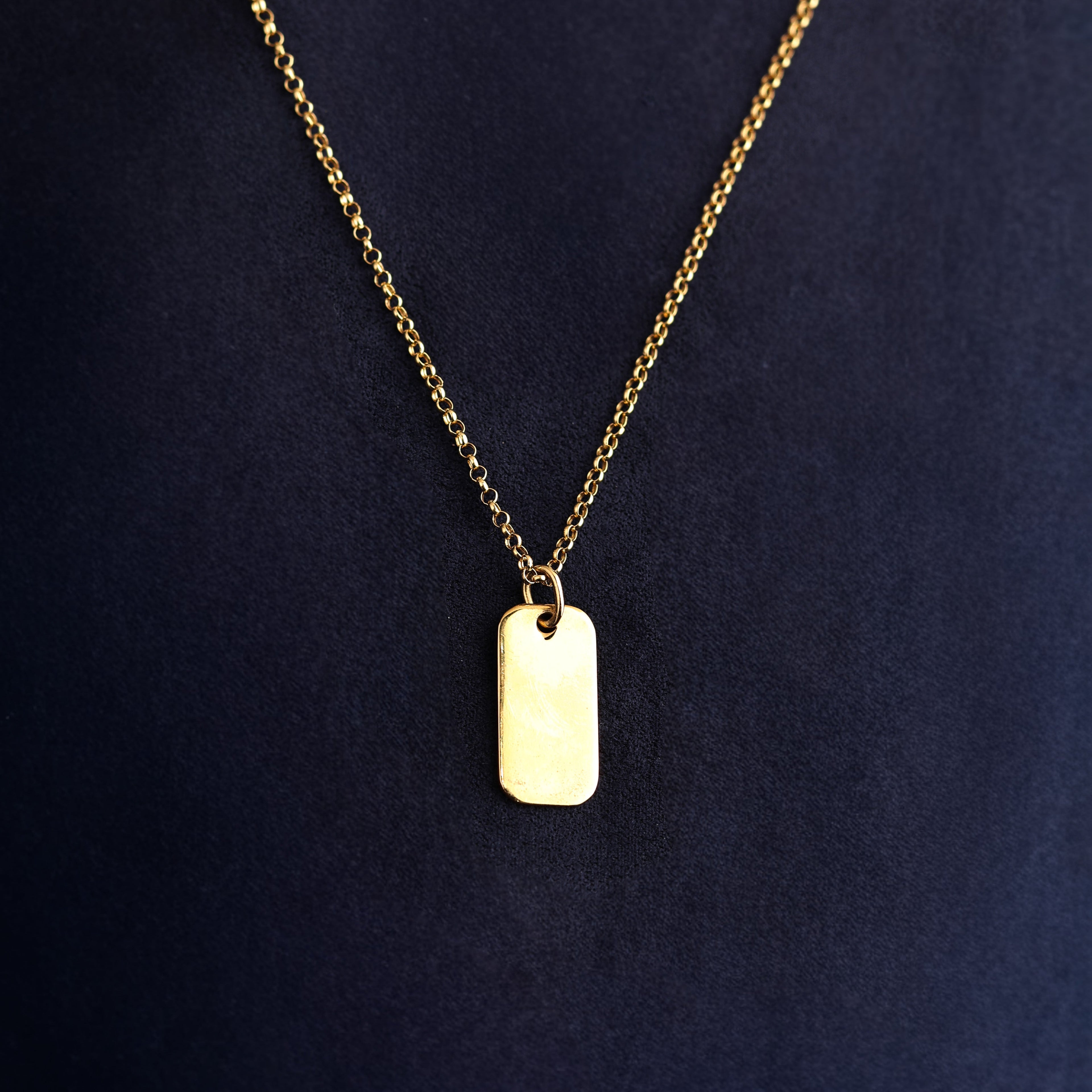 Bar Tag Keepsake Pendant