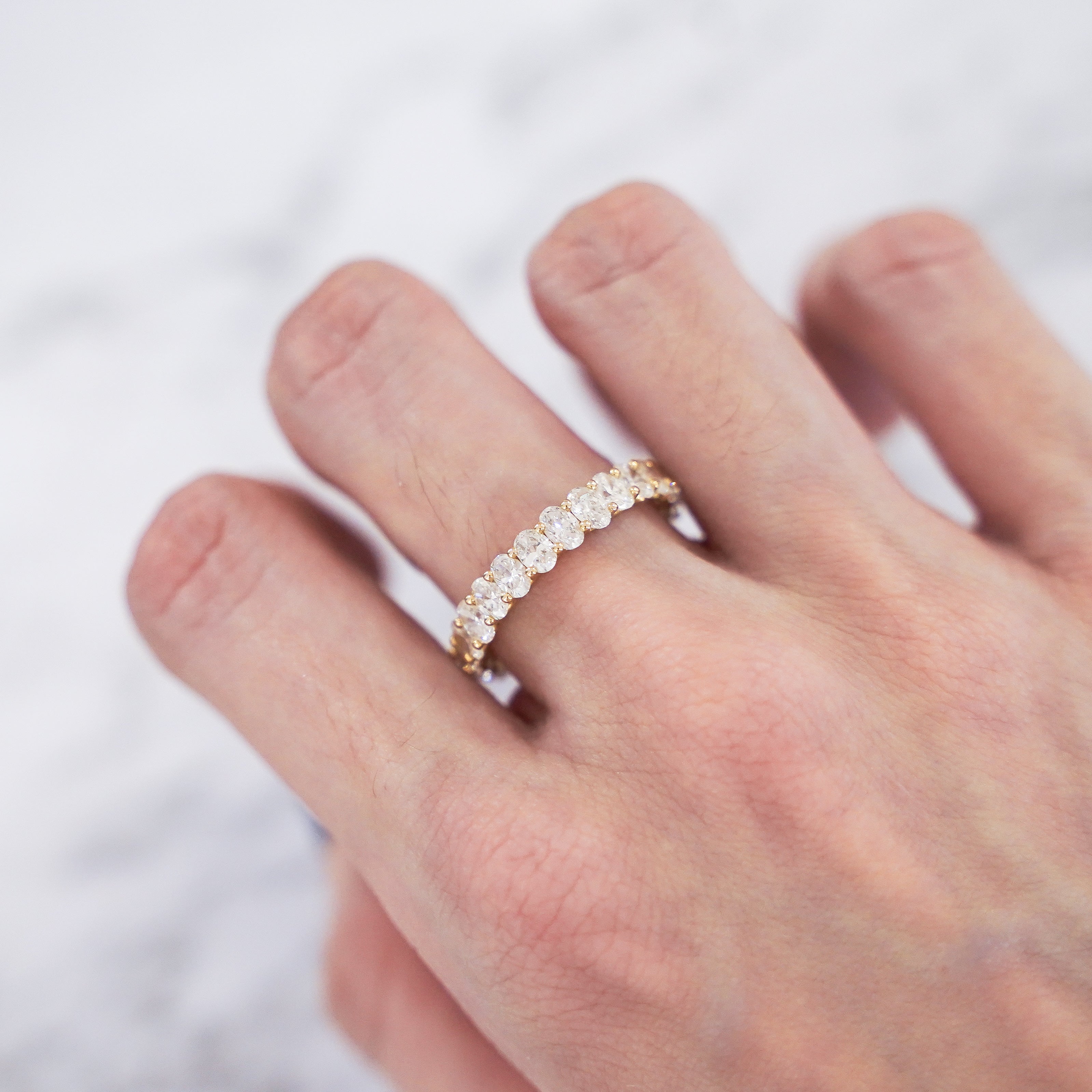 Oval Diamond Eternity Ring