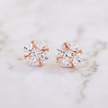 Lucent Classic Illusion-Set Diamond Stud Earrings