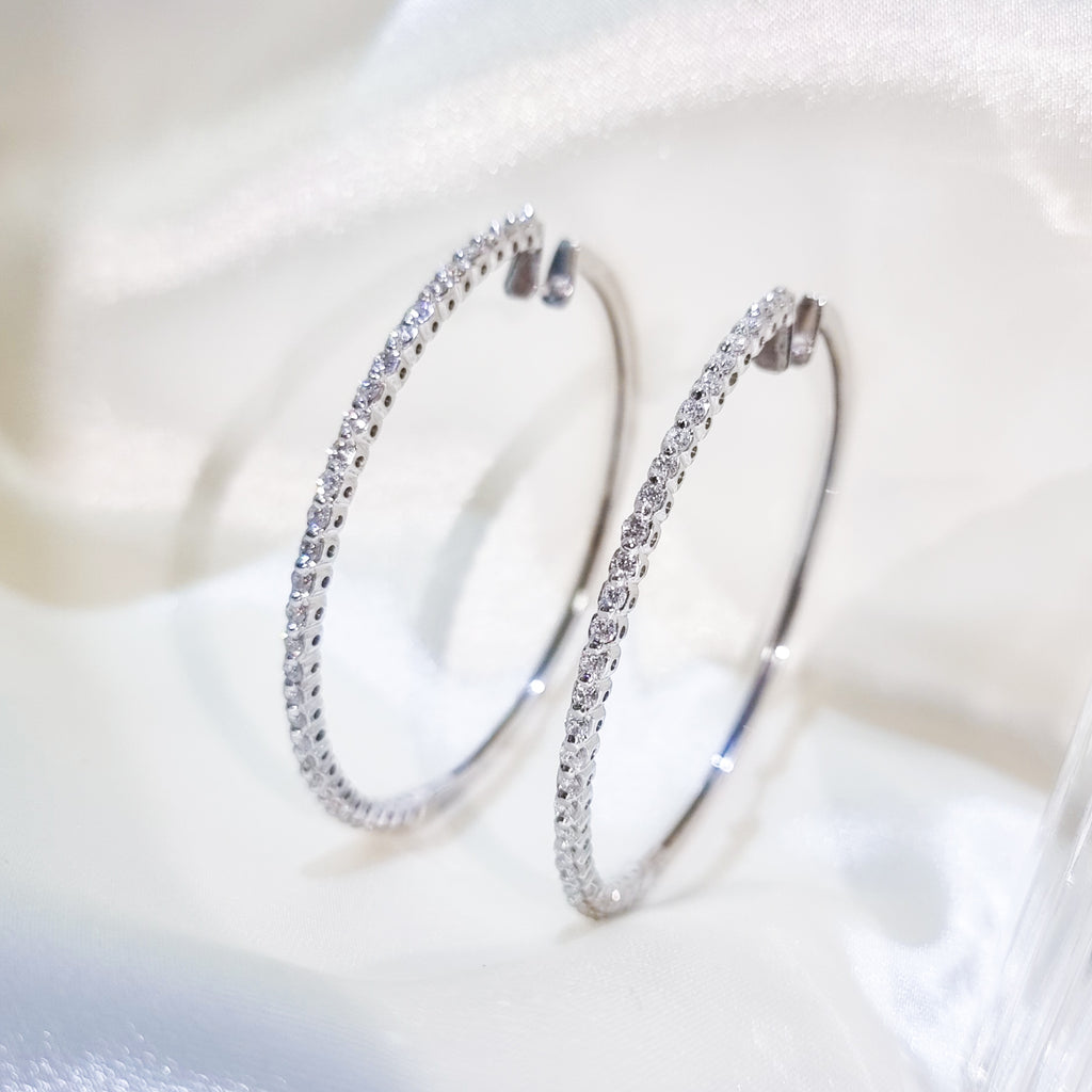 Carmona Open-Pavé Hoop Earrings