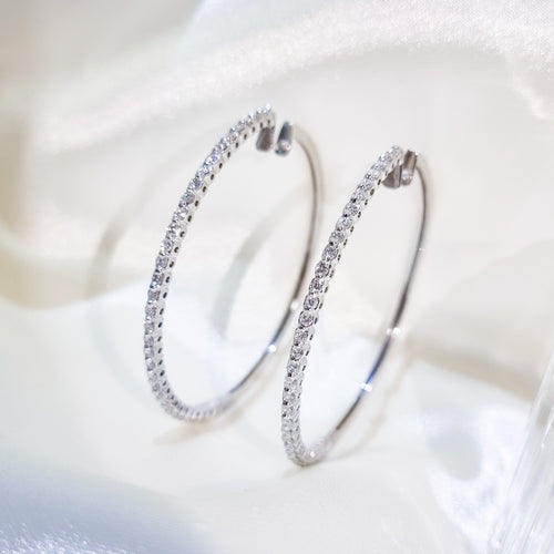 Carmona Open-Pavé Hoop Earrings