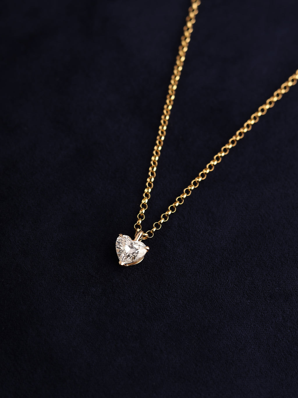 Heart Solitaire Pendant