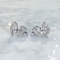 Elara Cluster Diamond Stud Earrings