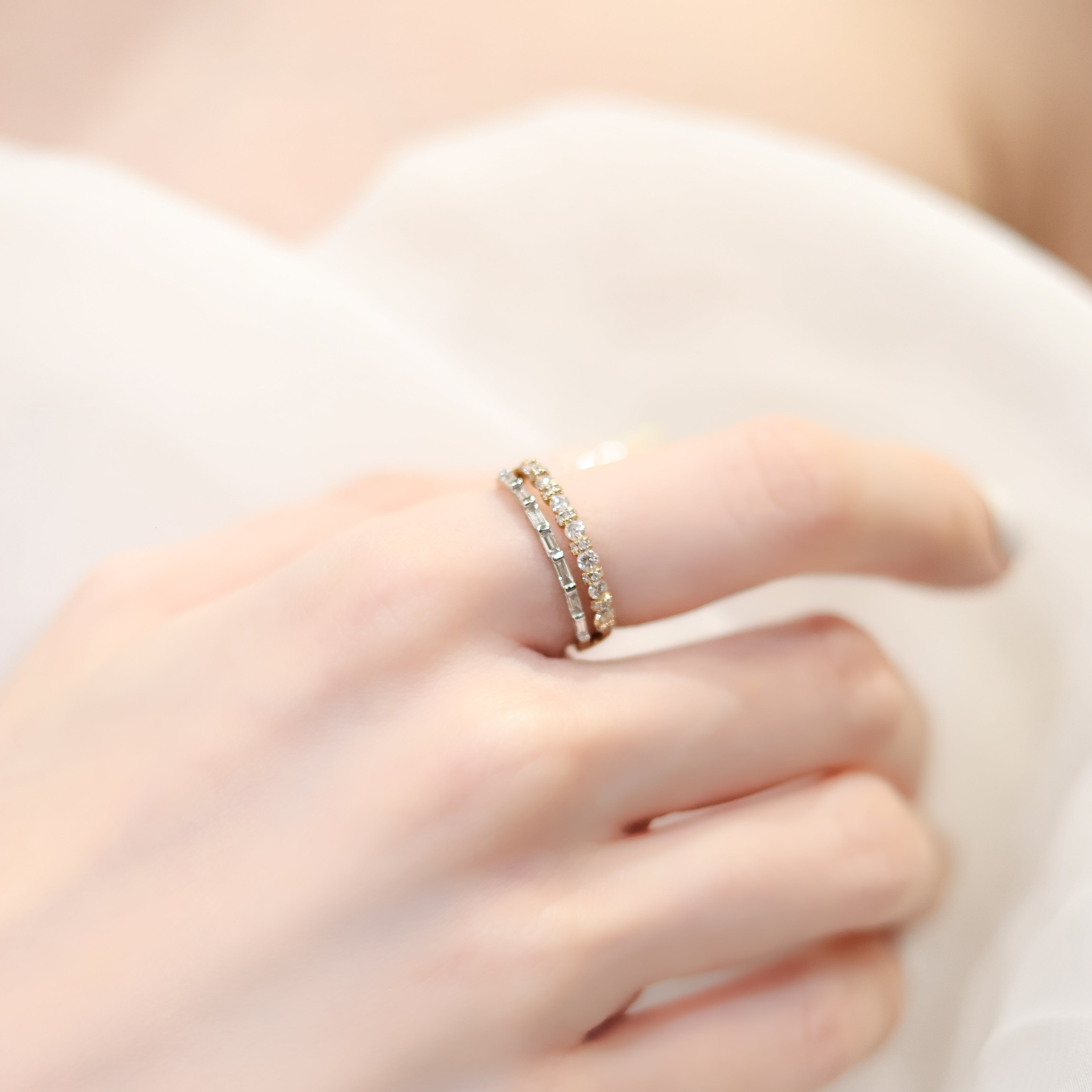 Mixed Cut Diamond Band