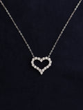 Aria Open Heart Diamond Necklace