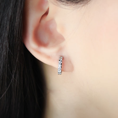 Cove Diamond Hoop Earrings