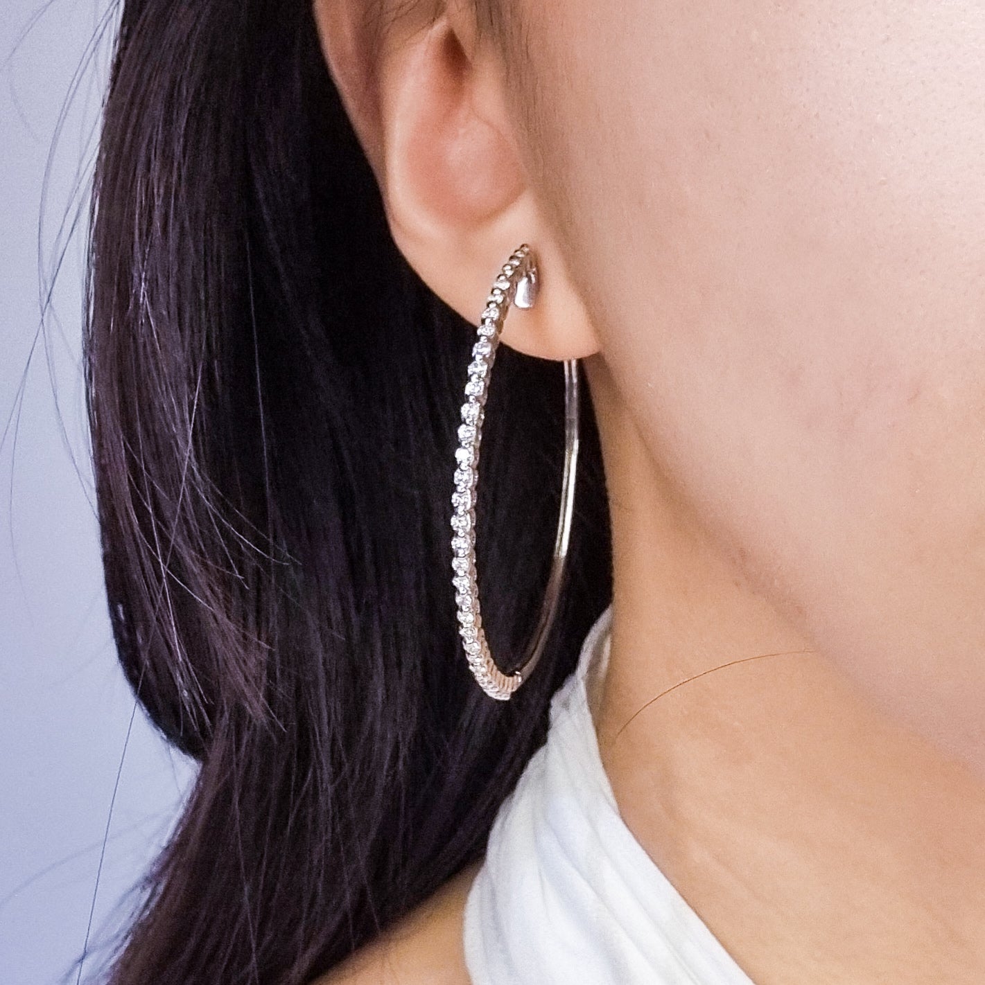 Carmona Open-Pavé Hoop Earrings