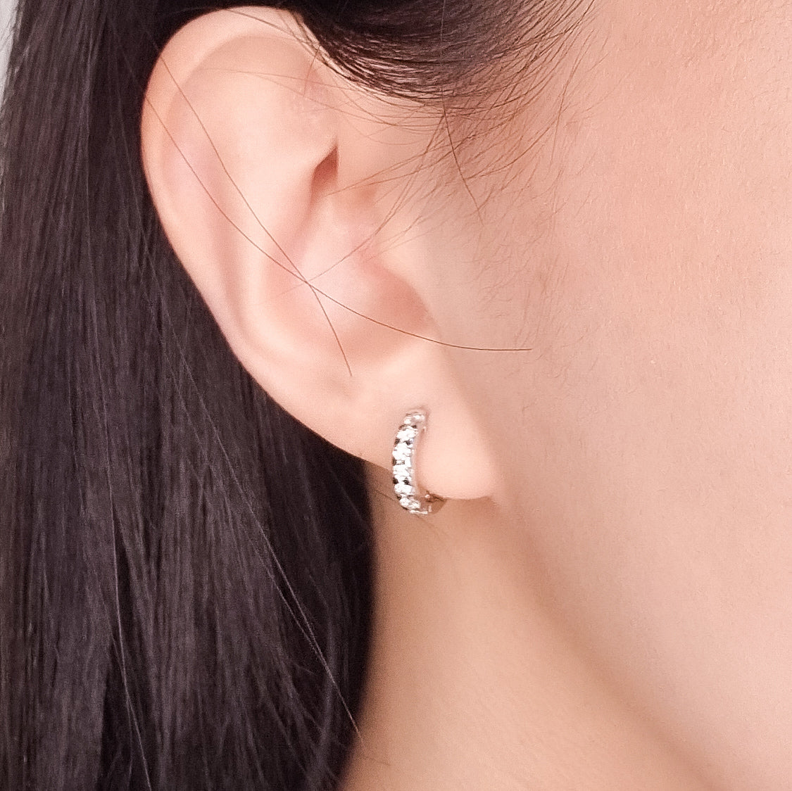 Cove Diamond Hoop Earrings