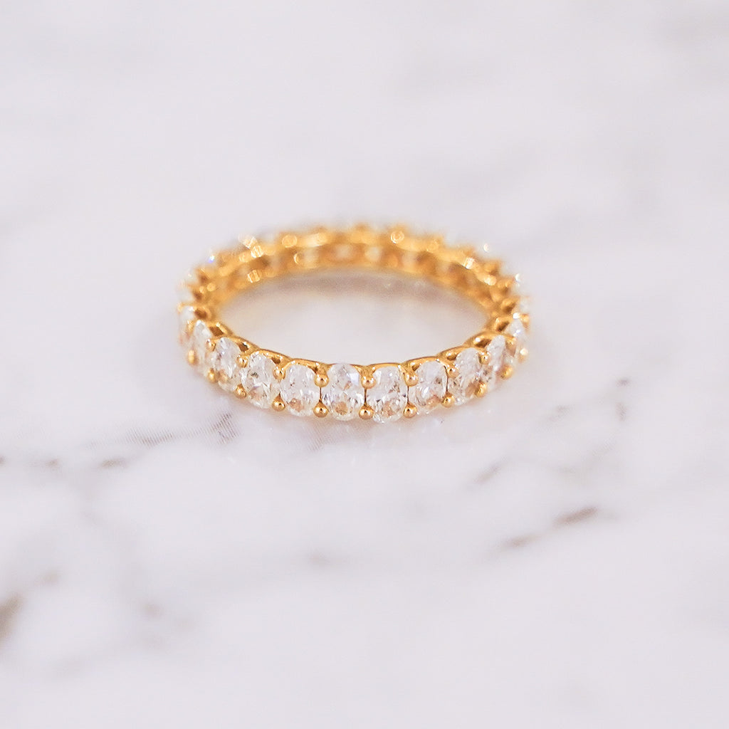 Oval Diamond Eternity Ring