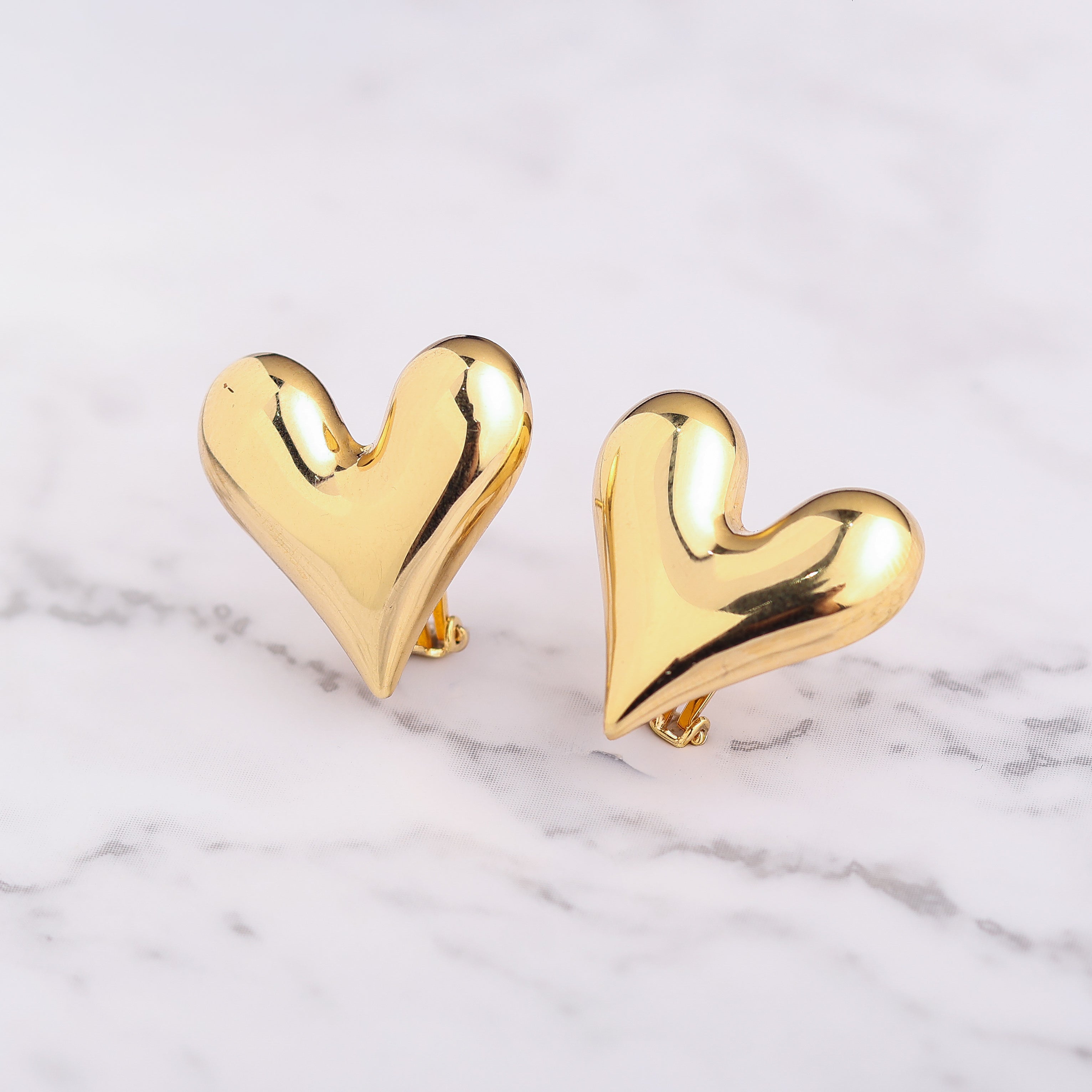Heart Clip Earrings
