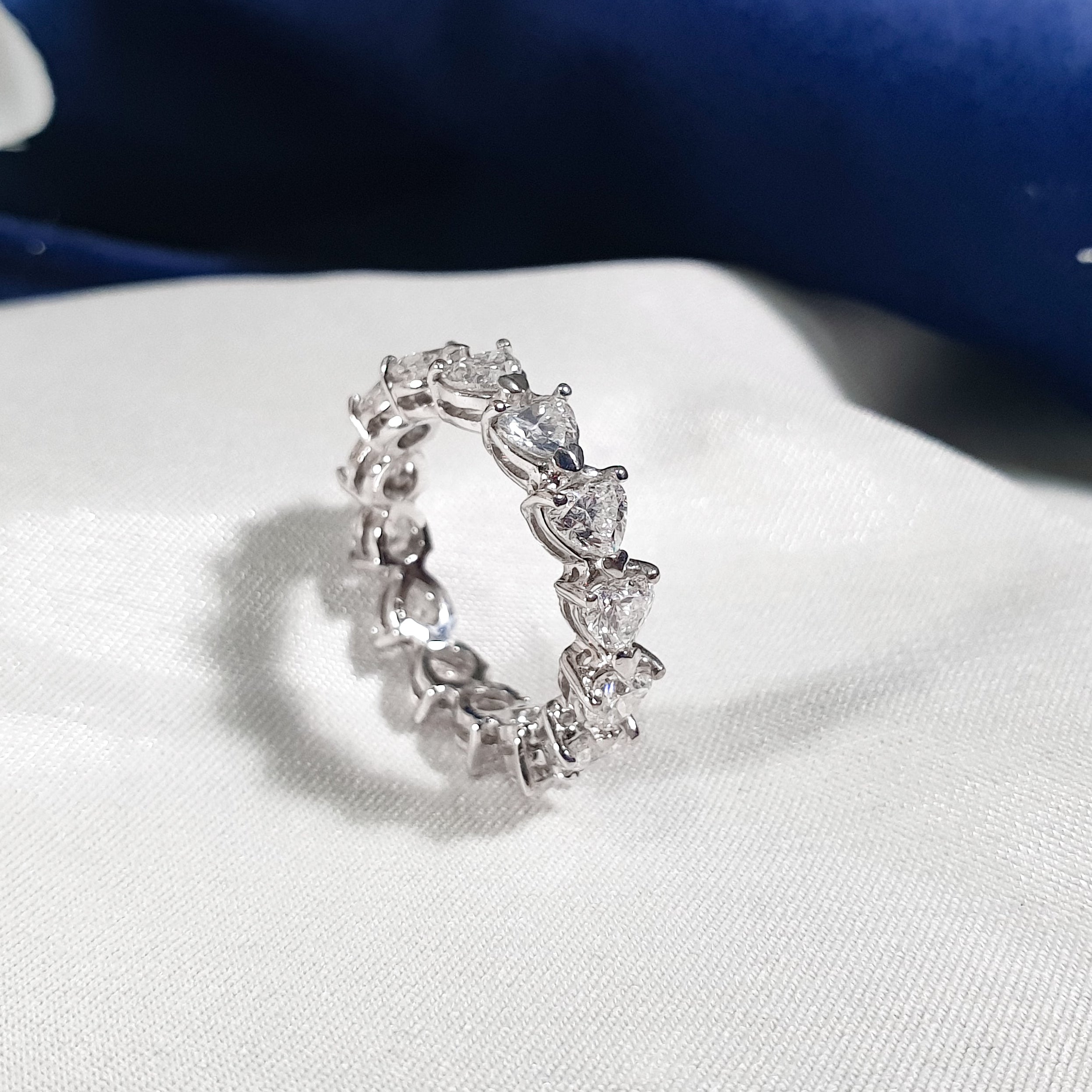 Heart Diamond Eternity Ring