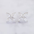 Kira Multi-Shape Diamond Cluster Stud Earrings