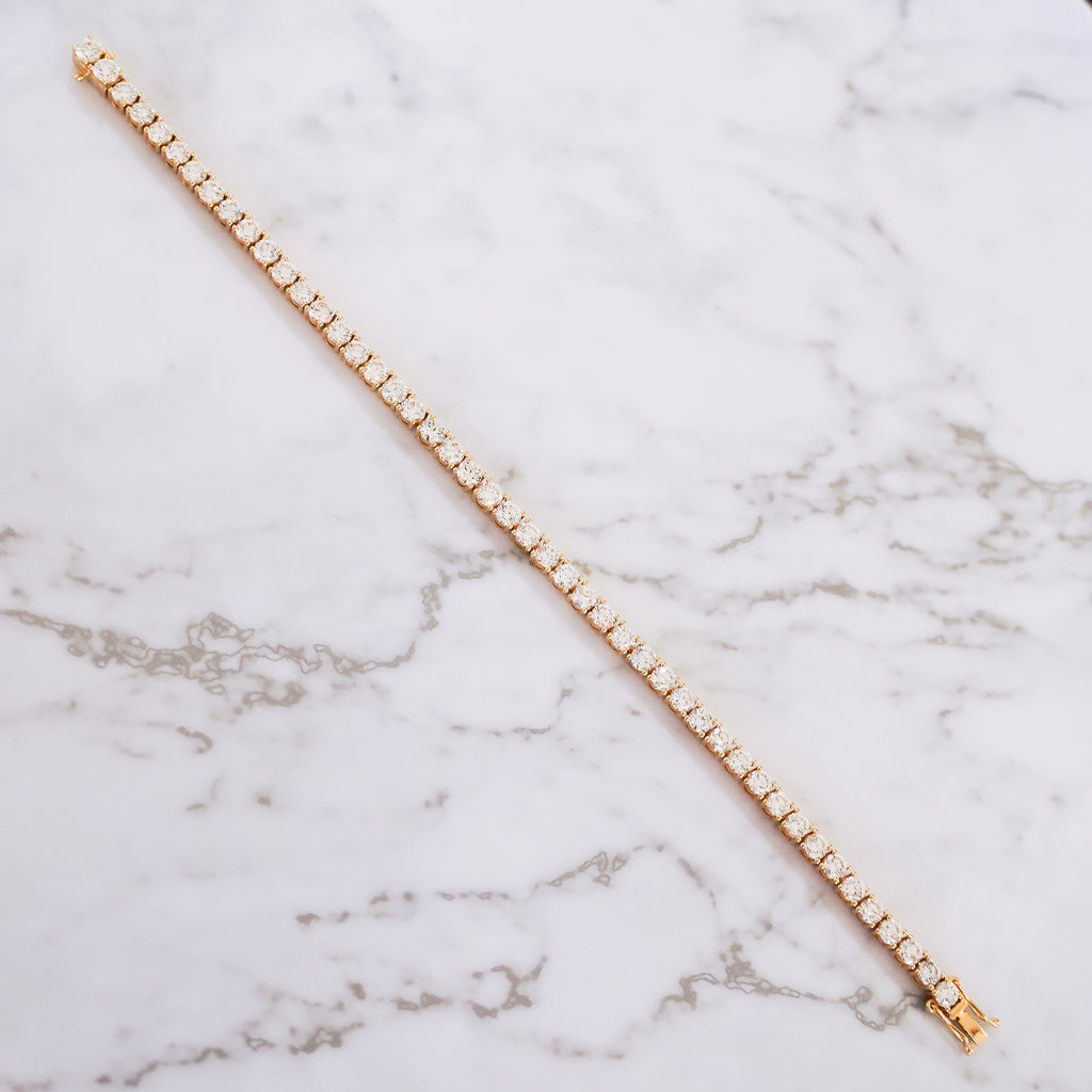 Round Diamond Tennis Bracelet