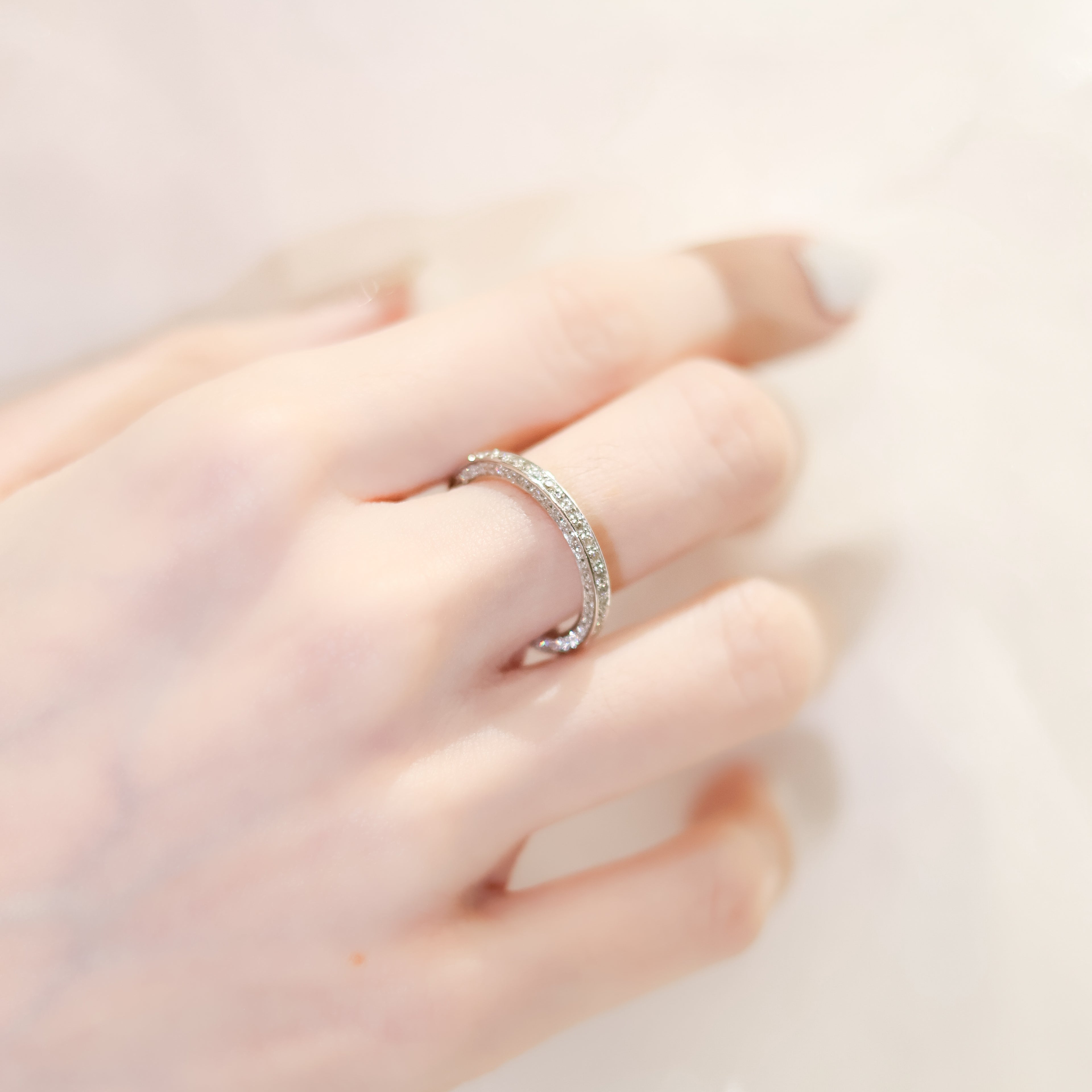 Ellery Double Pave Eternity Ring