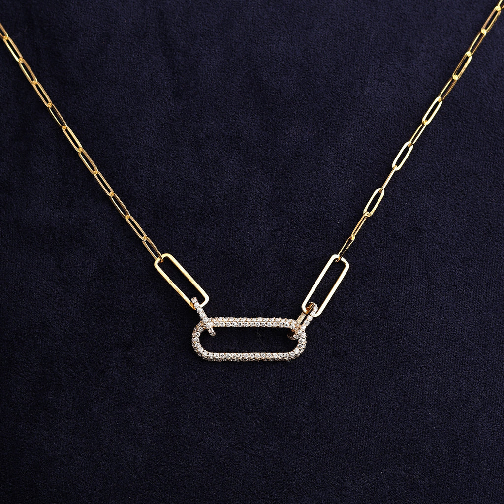 Avery Diamond Link Necklace