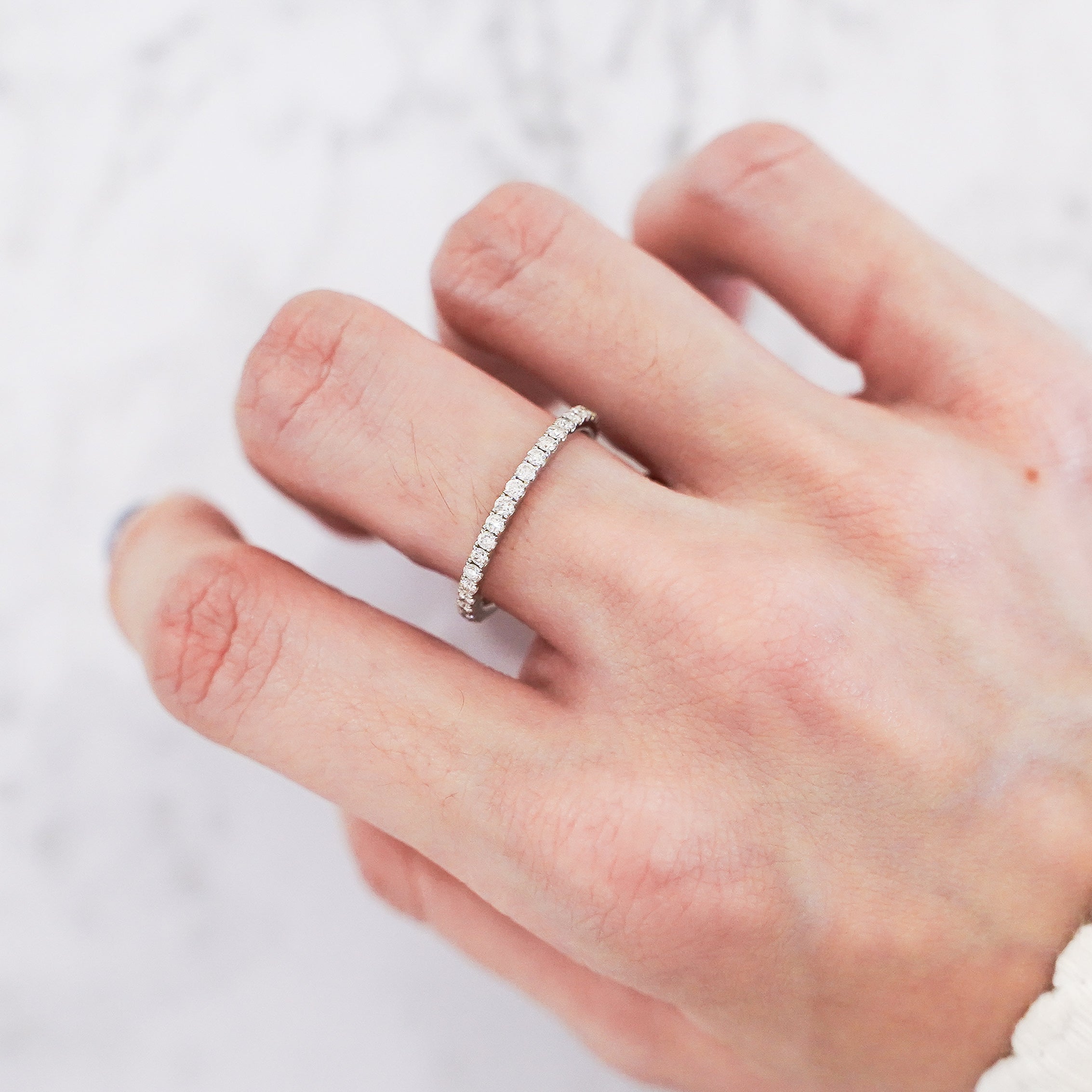 Half Eternity Diamond Band