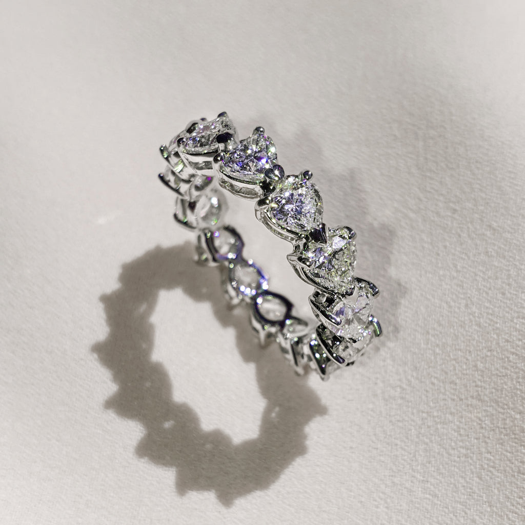 Heart Diamond Eternity Ring